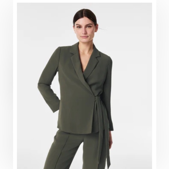 SPANX Jackets & Blazers - SPANX Carefree Crepe Wrap Blazer